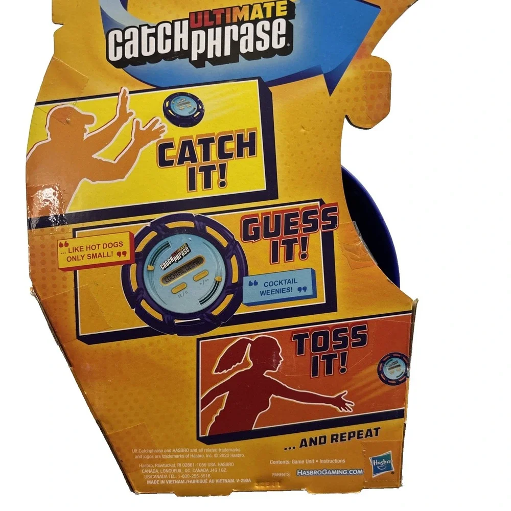 NEW Ultimate Catch Phrase Hasbro Electronic Game- catch‎ it, guess it, toss it